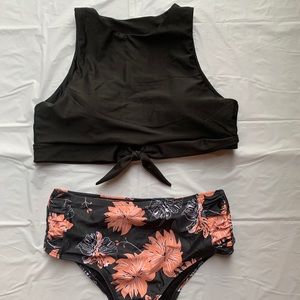 High waisted bathing suit!
